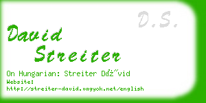 david streiter business card